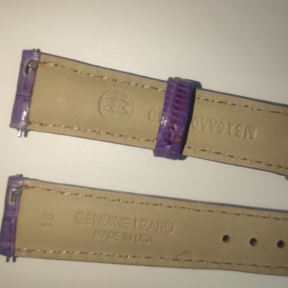 MICHELE 16mm Purple Lizard Watch Strap